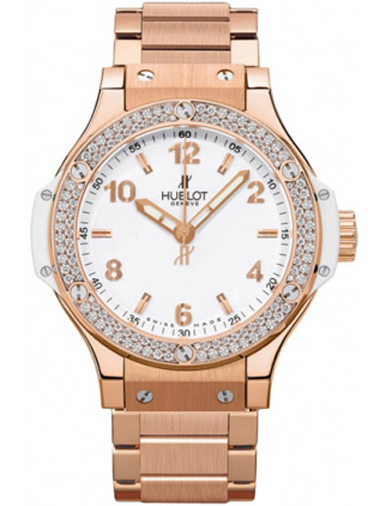 Hublot Big Bang Quartz Gold White 38mm 361.pe.2010.pe.1104 Watch - Click Image to Close